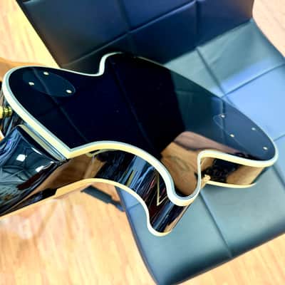 🔥2015🔥 Burny SRLC-55 Black Les Paul Custom~ Gold Hardware~ Japanese Import! image 17
