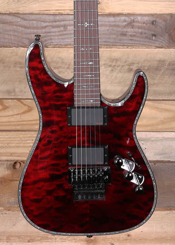 Schecter Hellraiser C-1 FR Electric Guitar Black Cherry image 1