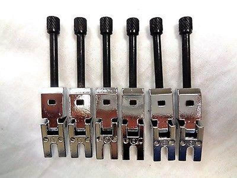 Tremolo Bridge Saddles Chrome image 1
