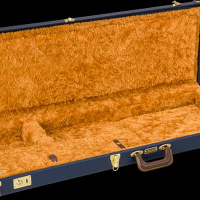 Fender Classic Series Wood Guitar Case - Strat/Tele, Navy Blue image 4
