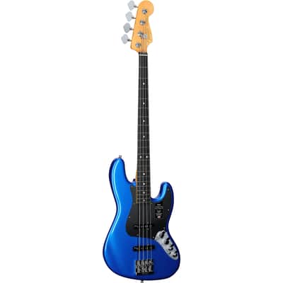 Fender American Ultra II Jazz Electric Bass, with Ebony Fingerboard (with Case), Noble Blue image 7