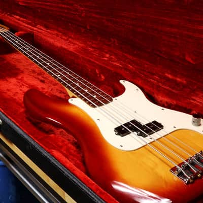 1984 Fender American Standard Precision Bass +OHSC Rosewood Fretboard USA - Sienna Sunburst CLEAN! 20179 image 18