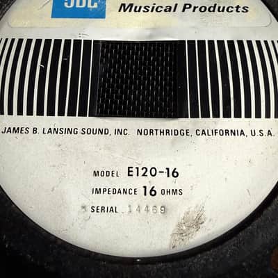 JBL E-120 12" Guitar Speaker 16-Ohm Vintage Garcia Allman Brothers Bob Wier Fender image 4