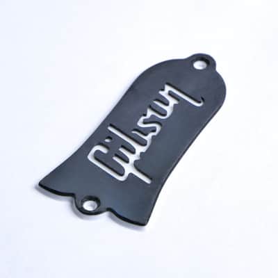 Custom Gibson Les Paul Truss Rod Cover - Gibson Logo (Black & White) image 1
