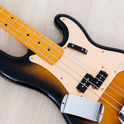 2000 Fender Precision Bass '57 Vintage Reissue PB57-70US Suburst Gold Guard w/ USA Pickup, Japan CIJ image 7