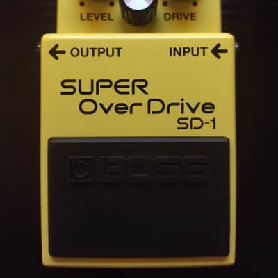 Boss SD-1 Super OverDrive (Silver Label) 1997 - Present Yellow image 4