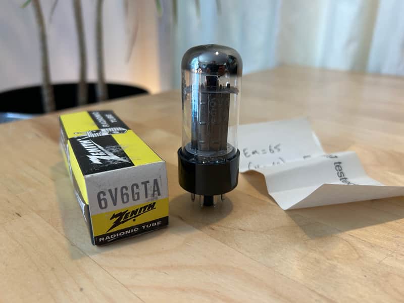 Vintage NOS NIB Zenith USA 6V6 GTA Tube - for tweed Champ ETC image 1