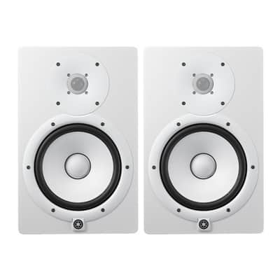 YAMAHA HS8 8-Inch Powered Studio Monitor (White, 2-Pack) Bundle (2 Items) image 1