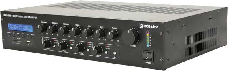 Adastra RM244V Mixer-amp with 4-zone paging image 1