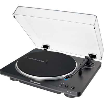 Audio-Technica AT-LP70X-BG Fully Automatic Belt-Drive Turntable w/ Record Care Bundle image 3