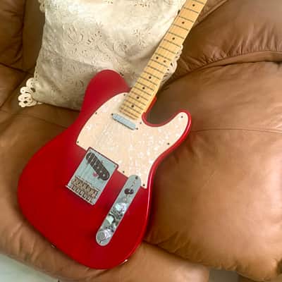 Fender American Standard Telecaster -  2015 - See Through Crimson Red With Maple Neck - Tweed Case image 1