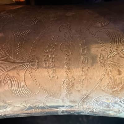 C.G. Conn New Wonder I Tenor Saxophone 1916 – Silver Plate – Low Pitch – Matching Neck image 4