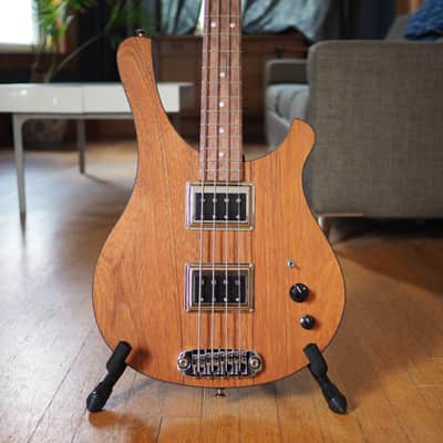 Serek Basses Sacramento 2017 - 34" Scale, Solid Body, Natural Mahogany image 2