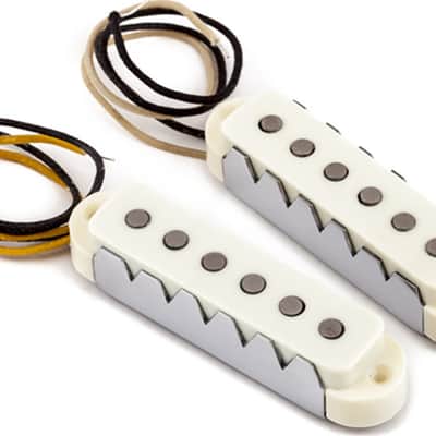 Fender Pure Vintage '65 Jaguar Single Coil Pickup Set, Vintage White image 1