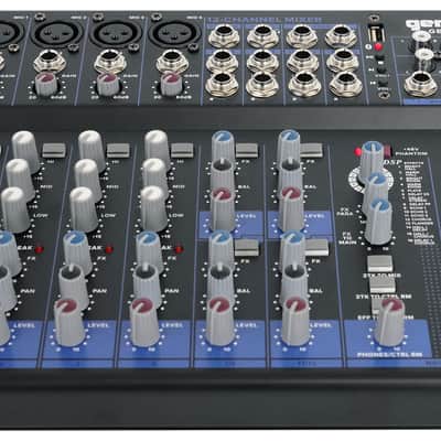 Gemini GEM-12USB 12 Channel Bluetooth Mixer w/USB/Bus/3 Band EQ,Effects+Backpack image 12