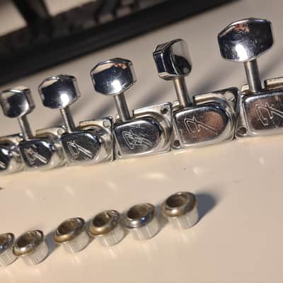 Vintage Fender F Tuners Set 1970s - Nickel image 1