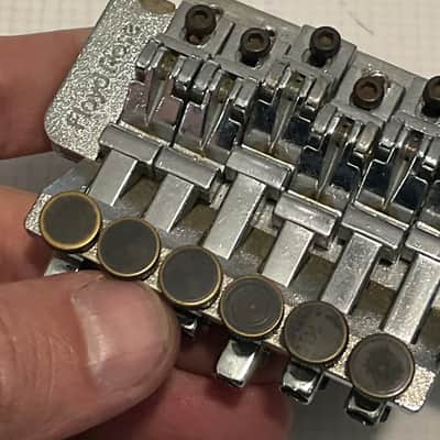 1980's Kramer Model Guitars Chrome Floyd Rose II Licensed Tremolo Guitar Bridge image 14