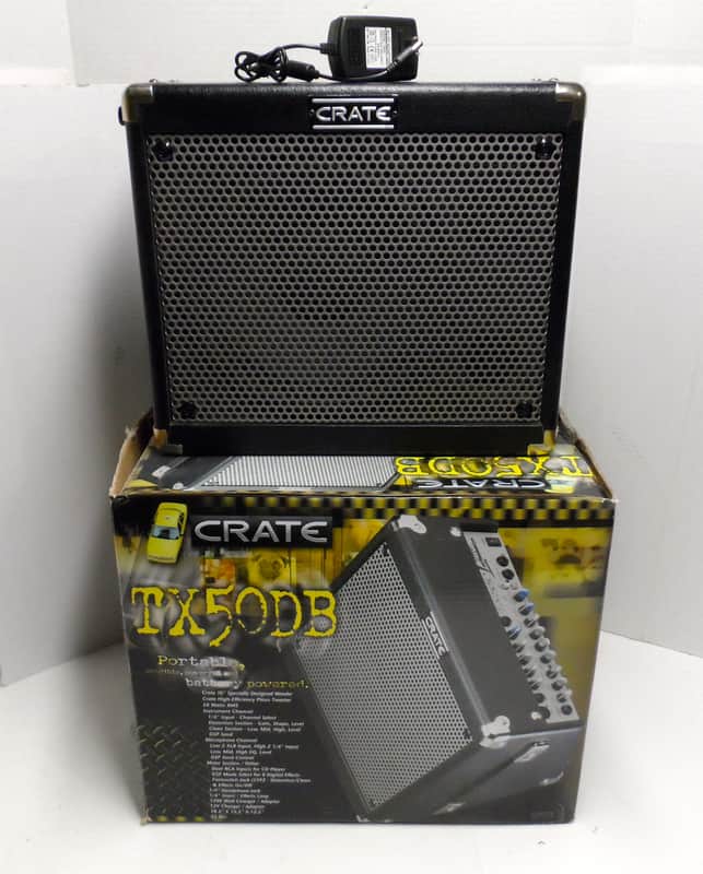 Crate Taxi Limo Street Busk Guitar Amp/PA 50 Watt 2 channel 10 TX50DB TX50 TX50D Battery Portable image 1