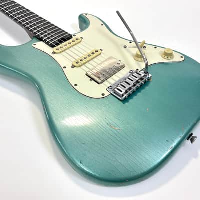 Schecter Nick Johnston Signature Custom Shop 2021 Teal Green Metallic Aged Nitro image 7