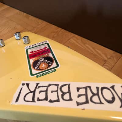 Gibson Explorer 1984 James Hetfield "More Beer" 1985 Aged Vintage White image 5