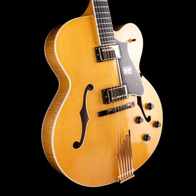 Heritage Eagle Classic Hollow Antique Natural Electric Guitar with Case image 7