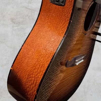 Fender FA-325CE Dreadnought Exotic Dao 2022 - 3-Tone Sunburst image 6