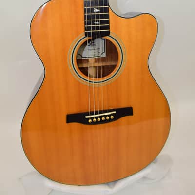 2015 PRS SE A30E Angelus Cutaway Acoustic Electric Guitar, Natural w/ Case image 3