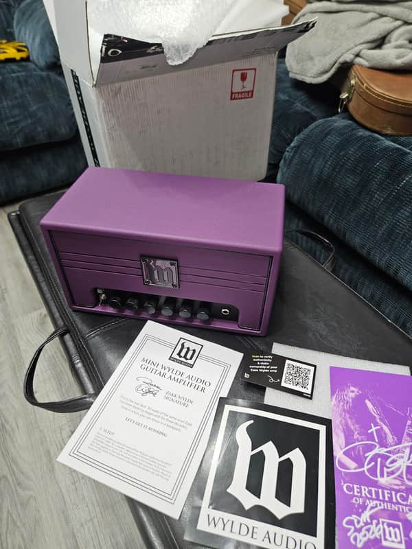 Wylde Audio Berzerker Zakk Wylde 50 watt mini amp limited edition 67 of 300 year Zakk was born. Wylde Audio 2026 - Purple image 1