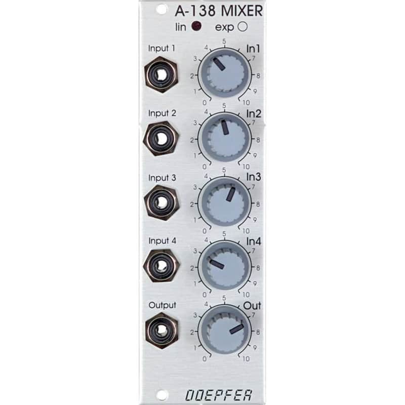 Doepfer A-138a "LIN" Mixer with Linear Pots 2010s - Silver image 1