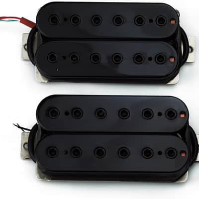 Guitar Humbucker Pickups, Alnico 5 Neck/Bridge Double Coil Open Pickups Set Replacement Part for 6 String Electric Guitar image 2