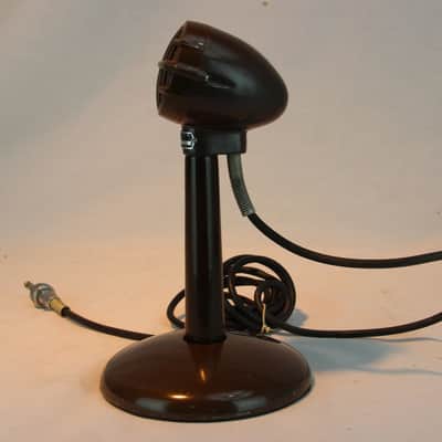 Astatic model 30 Bullet Mic Microphone with stand 1951 Brown image 7