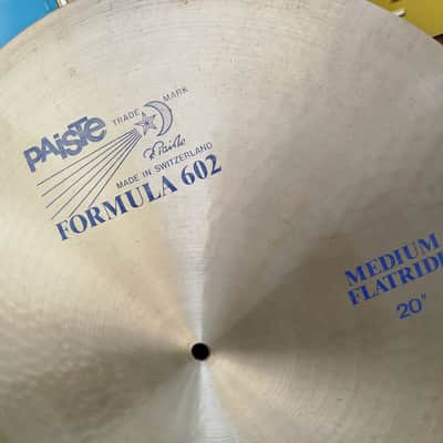 PAISTE Formula 602 Medium Flat Ride, 1982. image 2