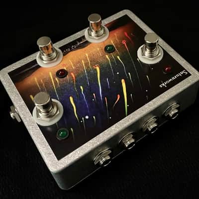 Saturnworks 4-way Active Buffered Splitter with Switches, Buffer Pedal for Guitar or Bass - Handcrafted in California image 1