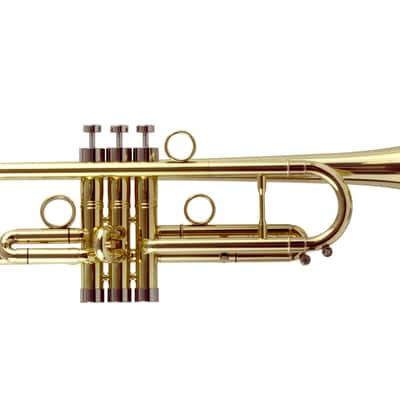 John Packer JP by Taylor Inspired Key of Bb Trumpet w/Pro Double Case, Mouthpiece & Valve Oil image 2