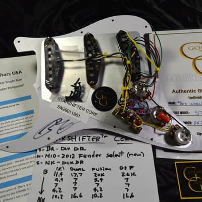 "TWO WORLDS" Fender Loaded Stratocaster Pickguard Hot Wired STARSHIFTER™ CORE image 5