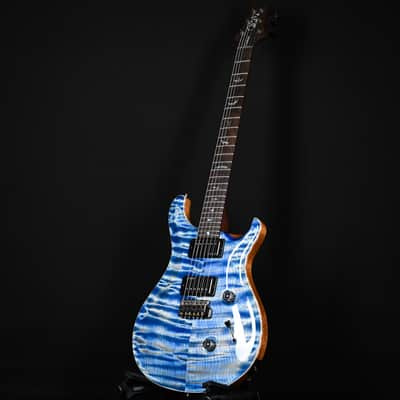 PRS Custom 24 Wood Library w/ 10-Top, Brazilian Rosewood, & McCarty III Pickups- Faded Blue Jean 2026 (0422580) image 13