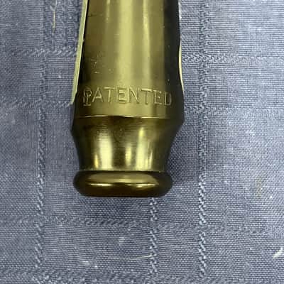 Vintage Henton Ebonite with Brass Table Alto Sax Saxophone mouthpiece image 8