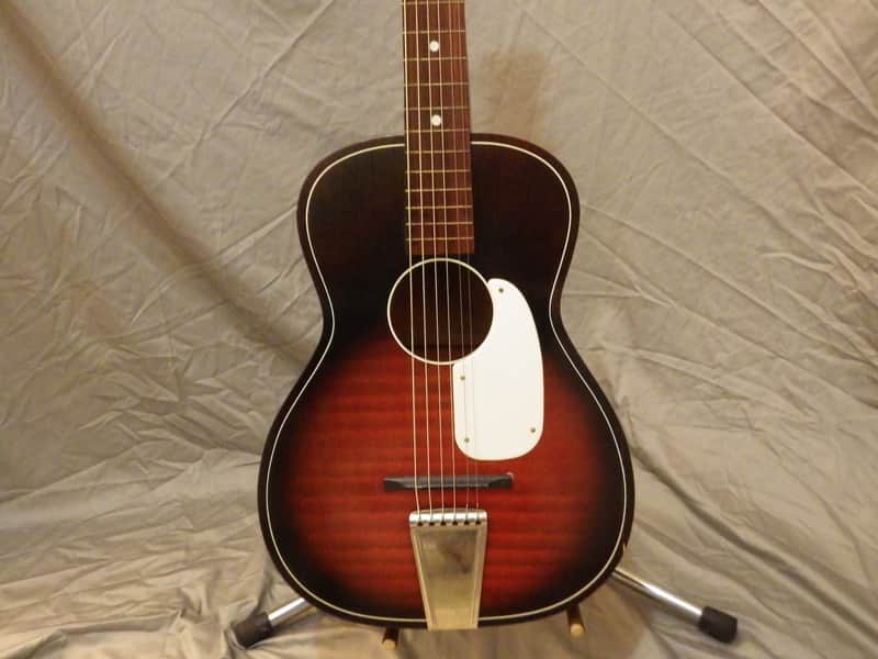 Barclay Stella-Style Parlor Guitar (Red Burst, pre-1954) | Reverb