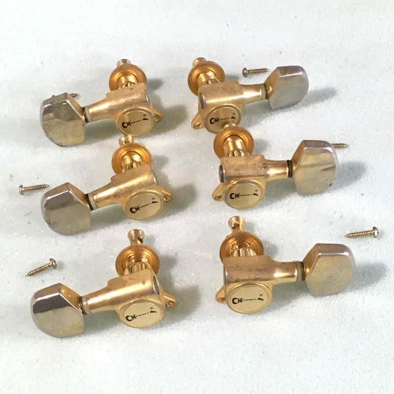 1980s – 90s Charvel Gold tuners bolt on 3×3 Gold