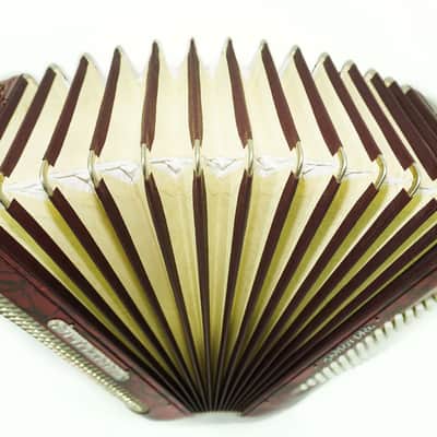 Cantulia Senorita 72 Bass Accordion, Rare Old German Piano Accordian, New Straps, 2367, Keyboard Accordion Instrument, Rich and Bright Sound image 7