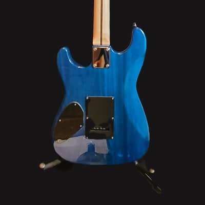 Southwest Acoustics Blue Tigerstipe Stratocaster/New//Full Setup image 6