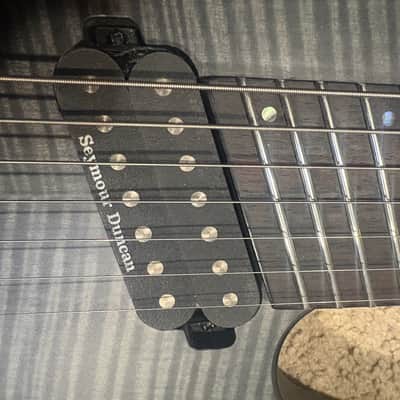 ESP LTD M-1007 MS Multi-Scale 2019 - See Thru Black Satin image 8
