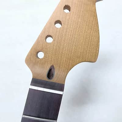 Roasted Maple Wood Matte Finish Strat Style Guitar Neck, Rosewood 22 Frets Fingerboard image 6
