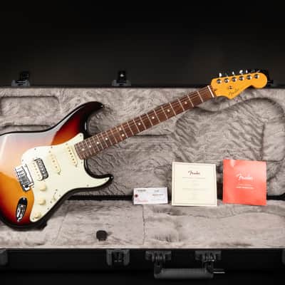2022 Fender American Ultra Stratocaster HSS with Rosewood Fretboard - Ultraburst | USA Coil-Tap Compound Radius Locking Tuner | CoA OHSC image 2