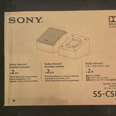 Sony Sony SSCSE Dolby Atmos Enabled Speakers, Black (Pair), 4 Inch (Pack of 2) image 1
