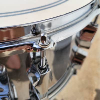 Corder/Fibes 8x14 Maple Snare Drum W/ 20 Lugs - Chrome Over Wood (C013-1) image 9