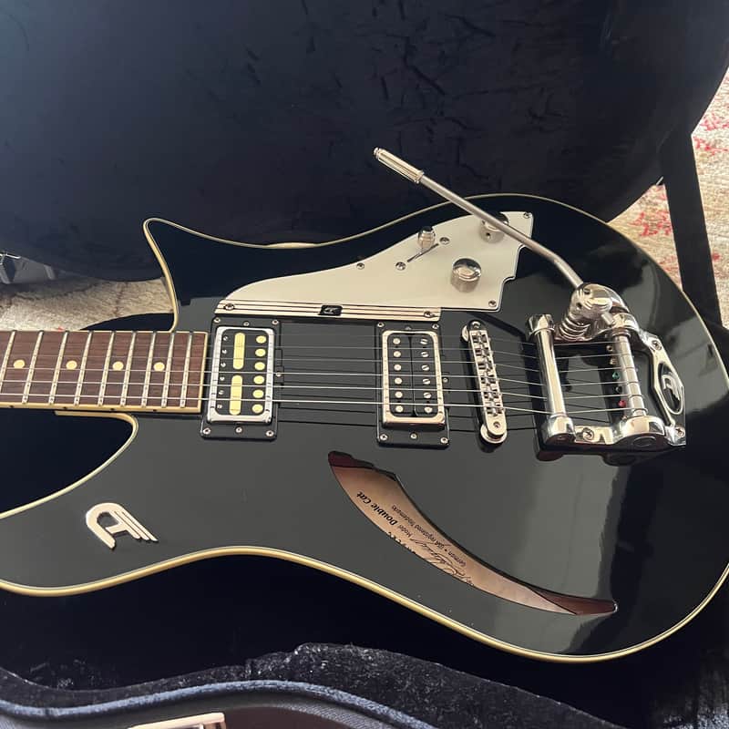 2010s Duesenberg Double Cat Semi-Hollow Guitar Black