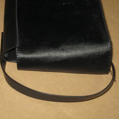 lightly used genuine BOSS vinyl pouch for FV300H, FV300L, and similar size size Boss pedals (NO pedal included) 1990s - Black Vinyl Exterior / Black Thin Canvas Interior image 10