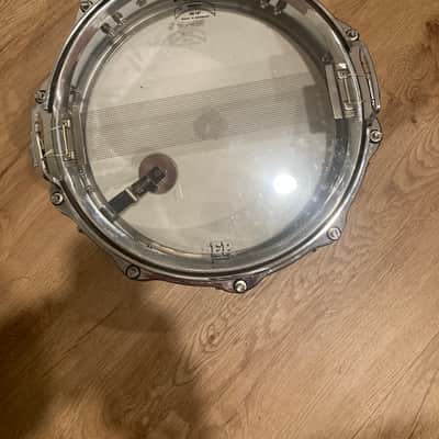 Sonor D-420 Phonic 14x4" 10-Lug Ferro-Manganese Steel Piccolo Snare Drum 1982 - 1994 - Chrome-Plated image 2
