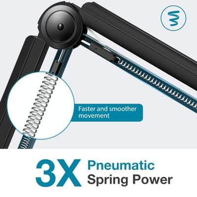 Microphone Boom Arm, Mic Stand Desk With Cable Management Microphone Arm Stand For Quadcast Solocast Snowball Fifine Sm7B image 4